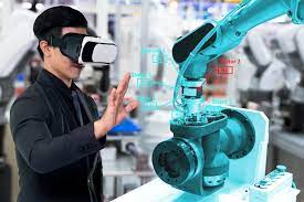 Man Using VR For Manufcaturing