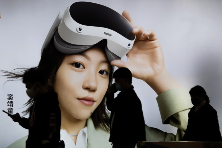 Pico Layoffs have occurred; this image shows a person with the newest Pico headset