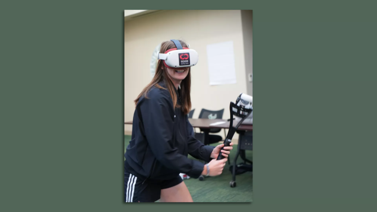 USF Student Uses VR To Practice Tennis