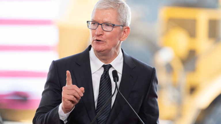 Tim Cook, pointing authoritatively; he just recently greenlit moving forward with the Apple Mixed Reality Headset